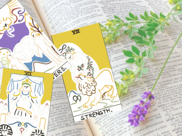 A Poetic Journey Through the Tarot: The Lovers, The Chariot & The Strength Illuminate the Path of Inner Choice and Courage